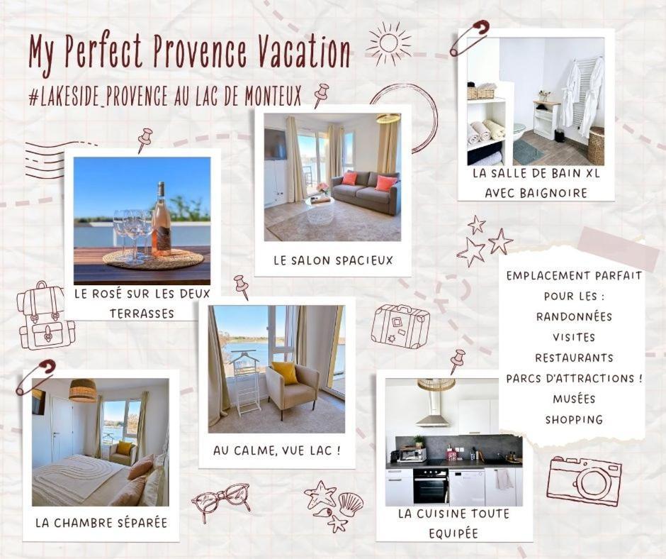 Lakeside Provence - Appartement 4 Etoiles Face Au Lac De Monteux Ngoại thất bức ảnh
